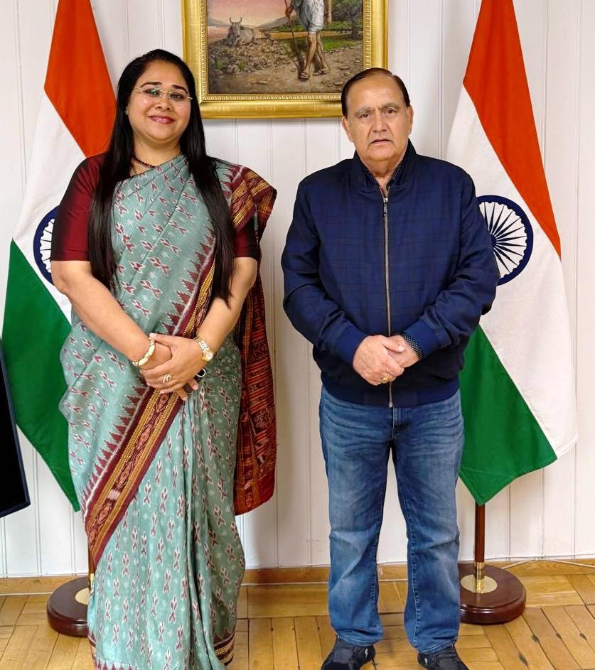 नॉर्वे की राजधानी ओसलो स्थित भारतीय दूतावास पहुँचे विधान सभा अध्यक्ष क...