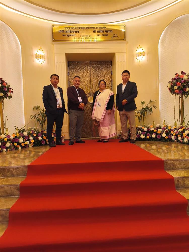 Secretary-in-Charge along with officials from NLA attending the 86th All India Presiding Officers' Conference at Lucknow, Uttar Pradesh Legislative Assembly.