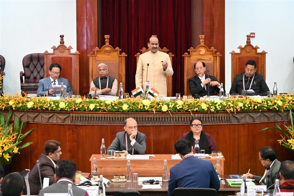 Hon'ble Speaker of Lok Sabha, Shri. Om Birla inaugurating the 22nd Annual CPA India Region Zone-III Conference at the Nagaland Legislative Assembly Secretariat.