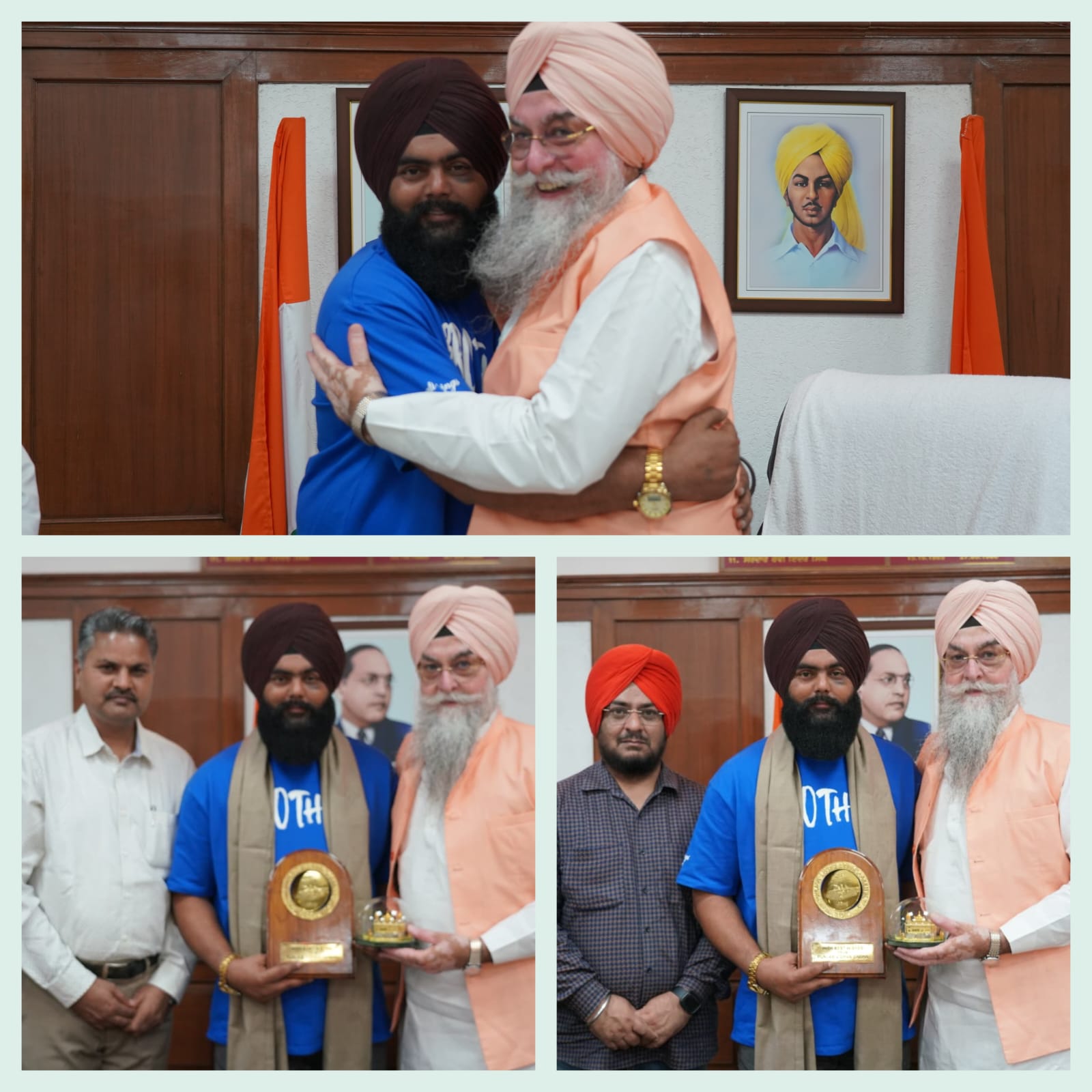 Jujhar Singh was given special honour by Honorable Speaker Sardar Kult...