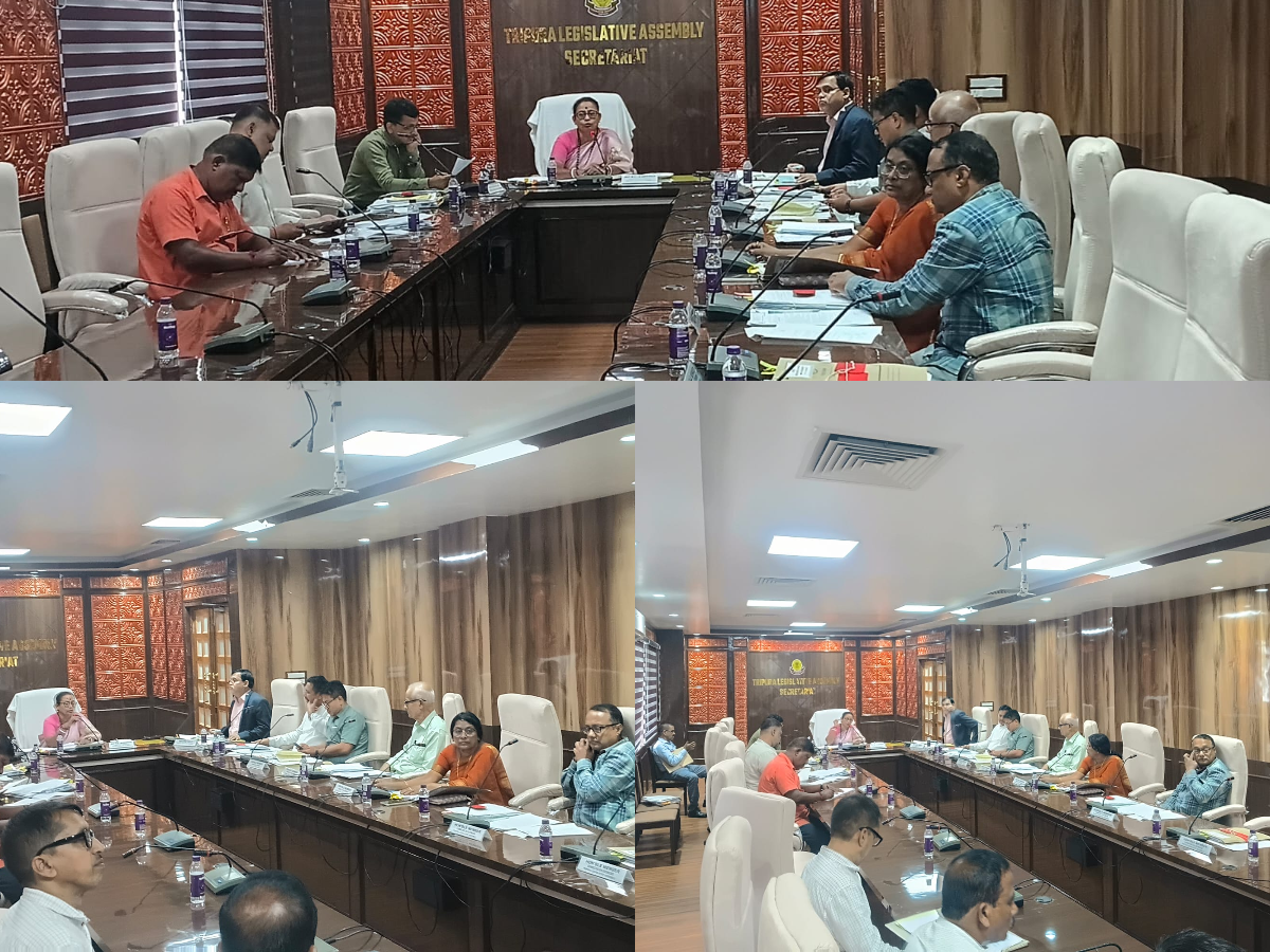Meeting of the Committee on Estimates of the Tripura Legislative Assem...